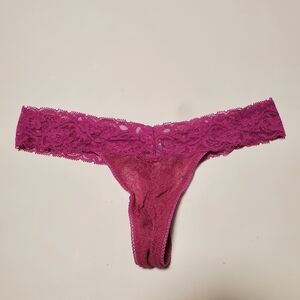 Jacob Fuchsia Lace Thong